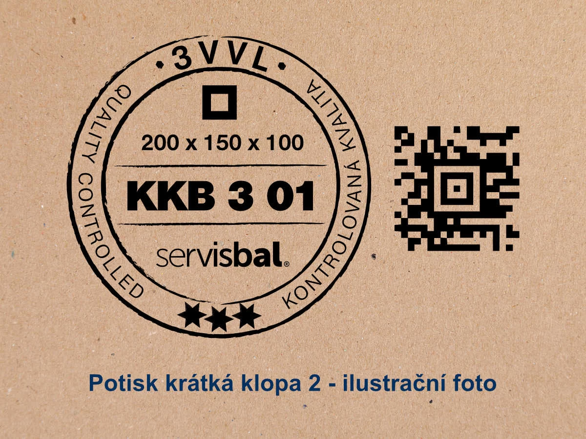 Kartónová krabica 600x500x300 3VVL chlopňová - 006