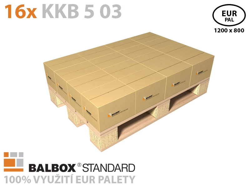 Kartónová krabica chlopňová ECONOMY 5VVL 300x200x200 - 003