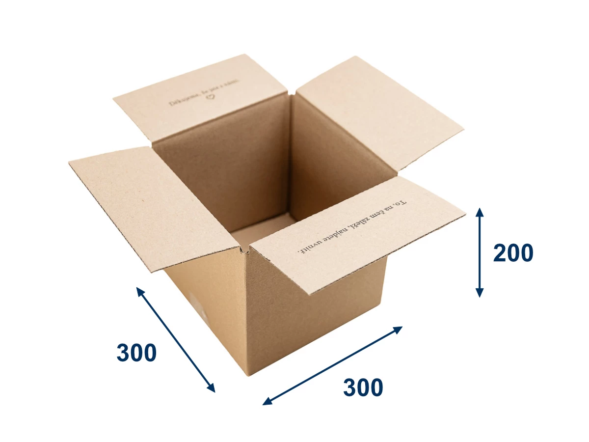 Krabica klopová 300x300x200 s vnútornou potlačou - poďakovanie - 001
