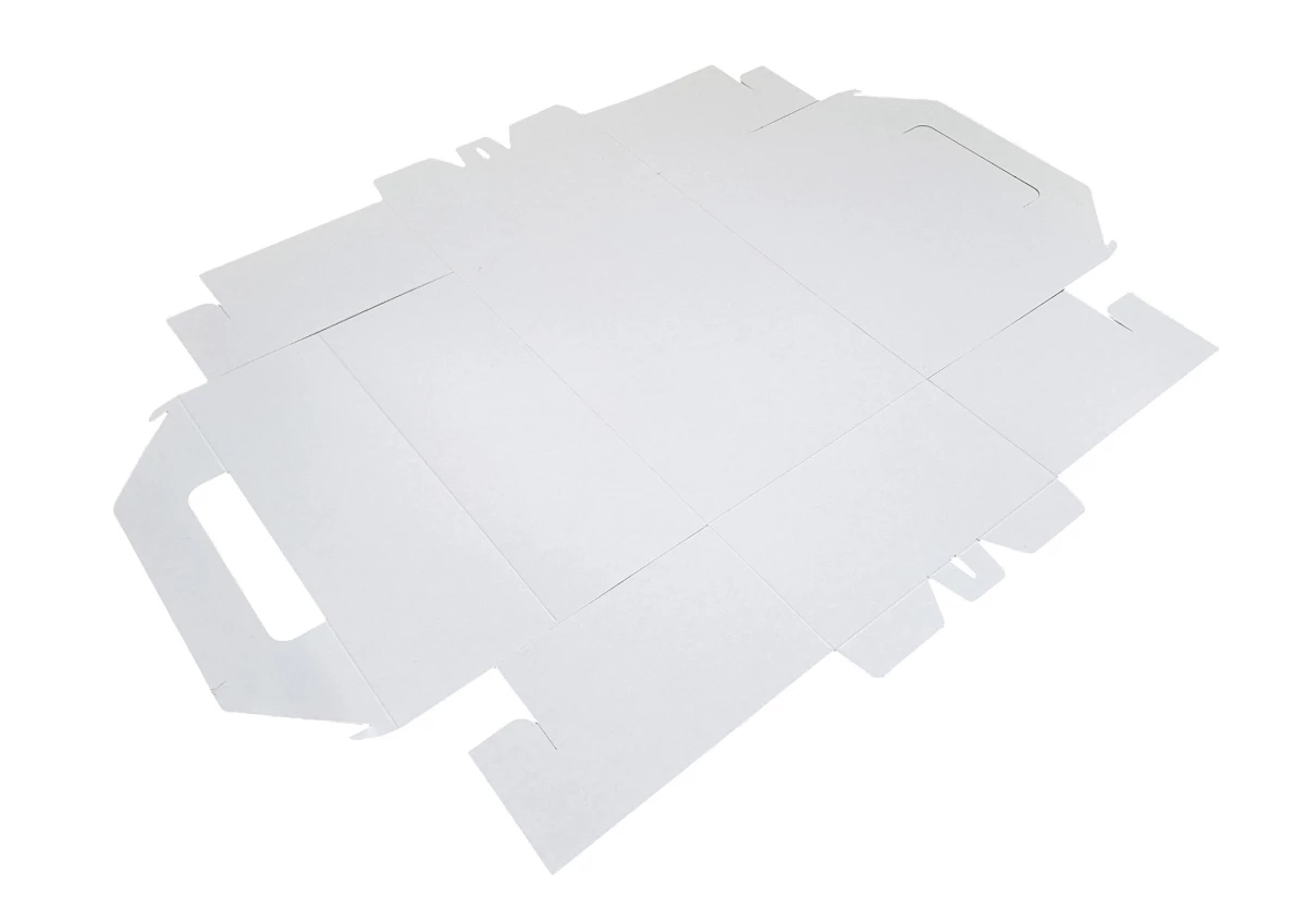 Krabica na zákusky biela 270x180x100 mm - 003