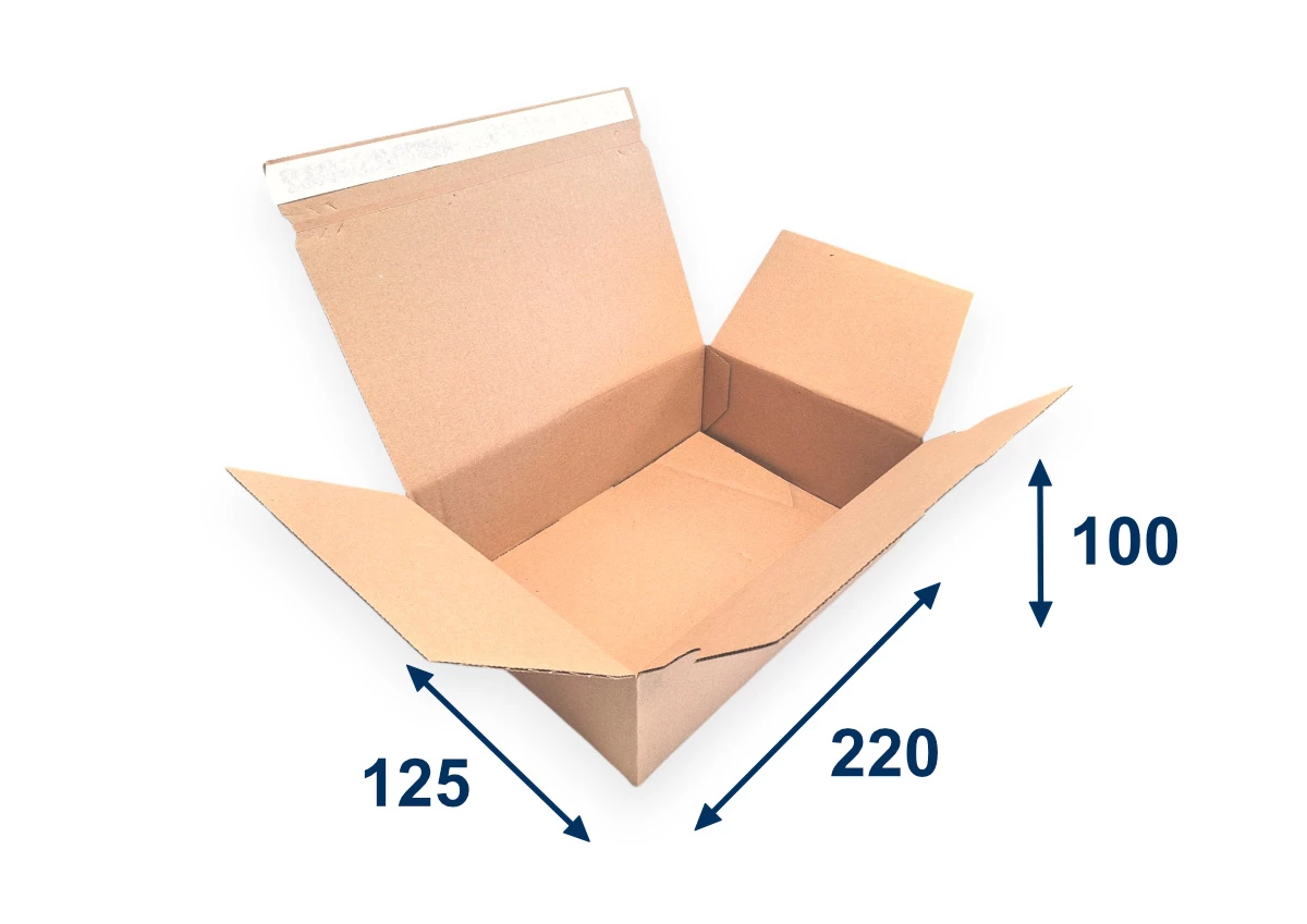 Krabica SPEEDBOX 227x134x113 3VVL 1LP hnedá - 001