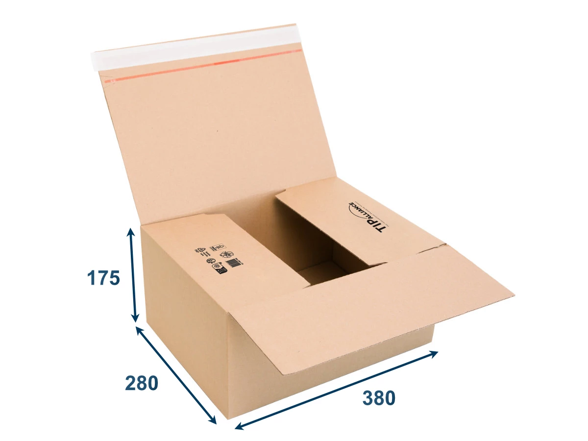 Krabica SPEEDBOX PREMIUM 380x280x175 3VVL, vlna E - 001
