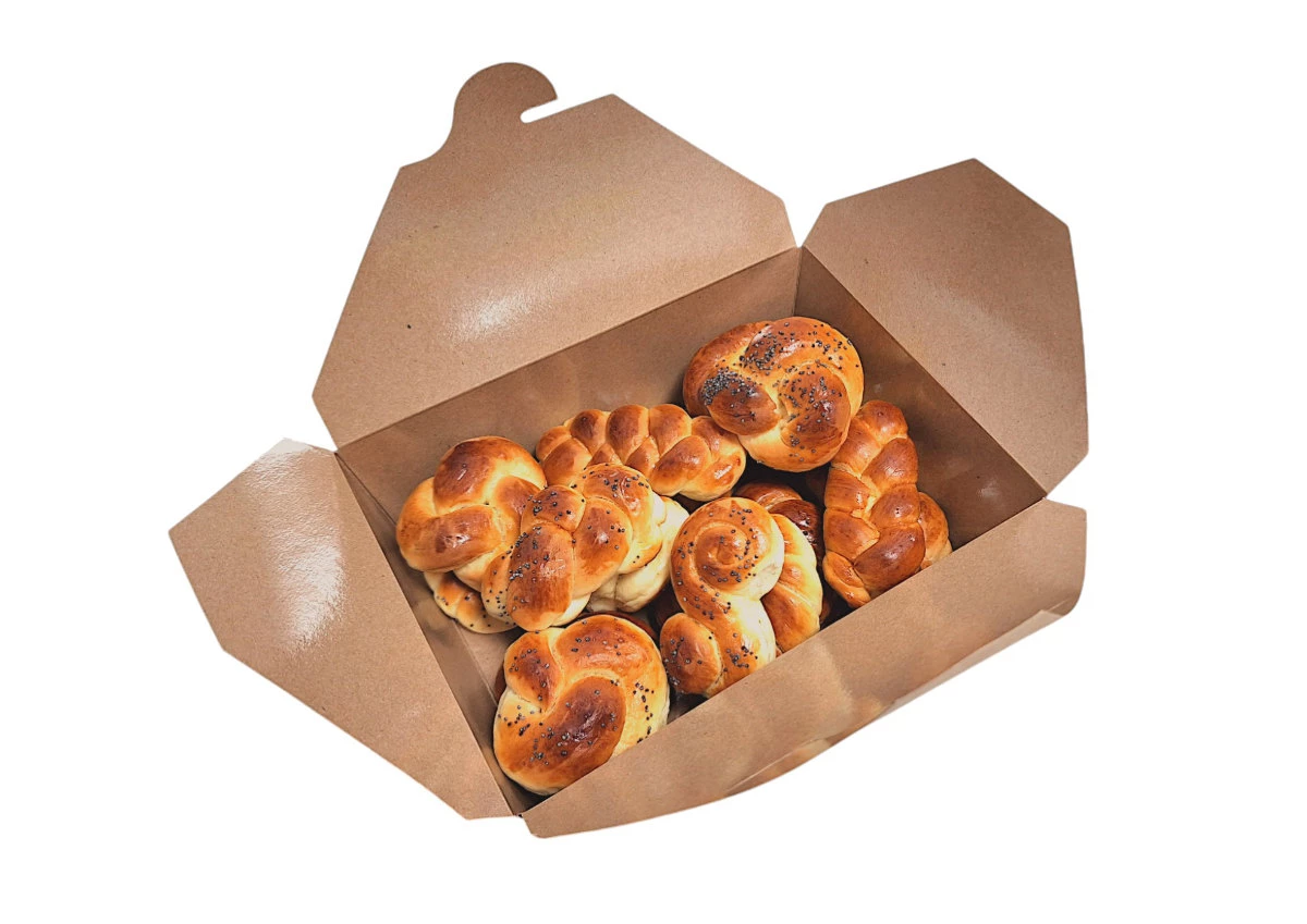Krabička na jedlo L 195x138x65 mm - 2000ml - 002