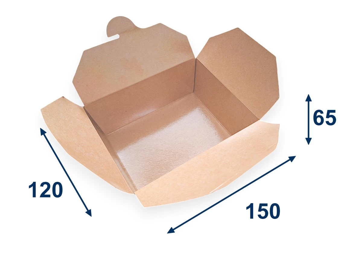 Krabička na jedlo M 150x120x65 mm -1300ml - 001