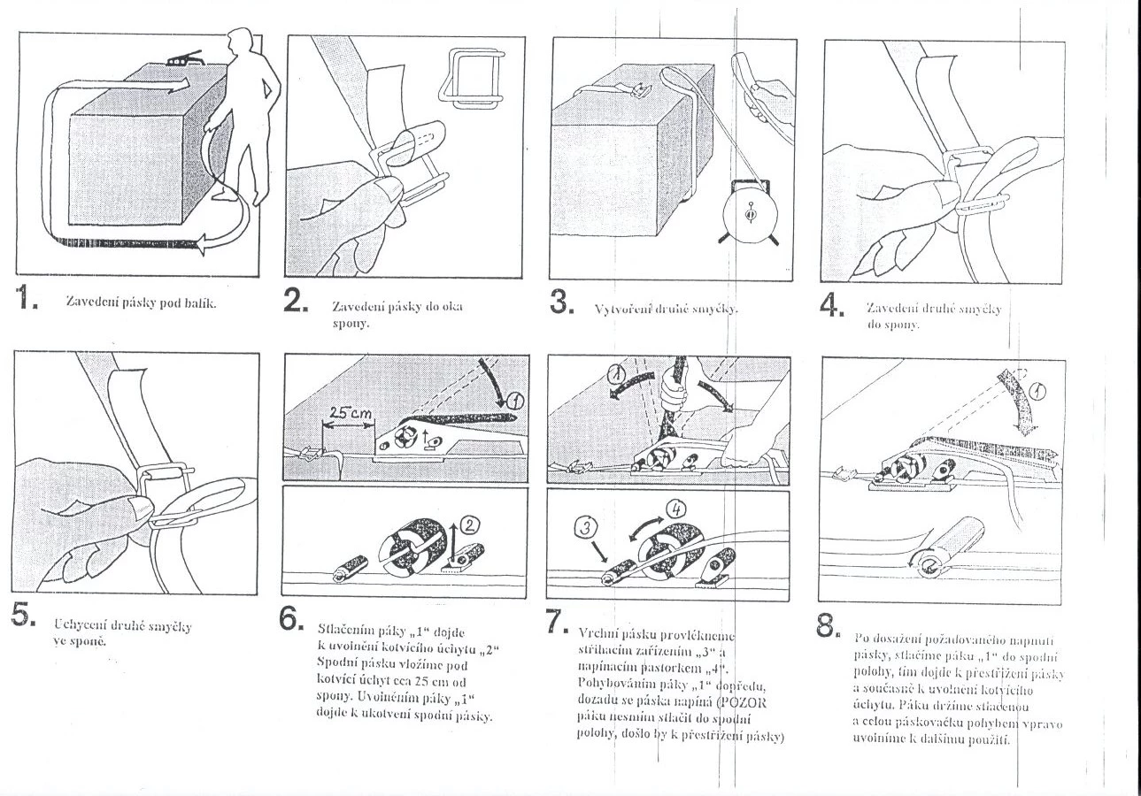 Napínač polyesterovej pásky, ručný - H 22, šírka 9 - 19 mm (PES) - 002