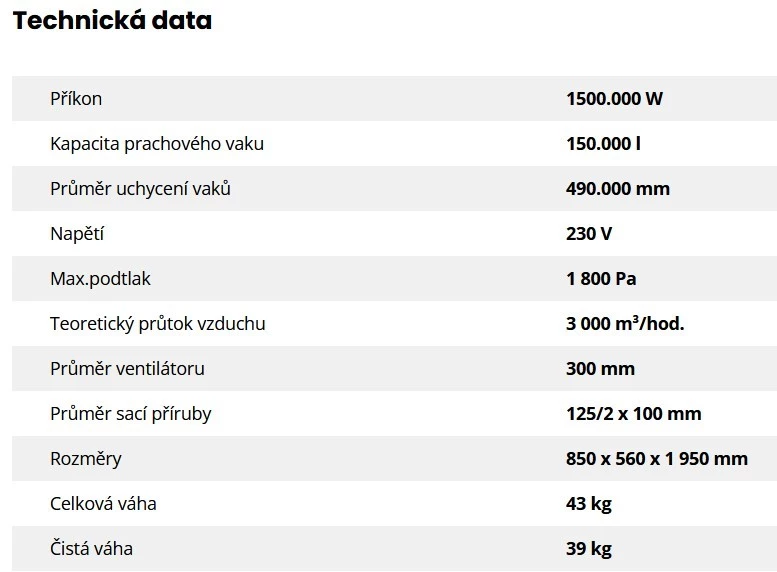 Odsávač prachu pre stroje Kartofix - 003