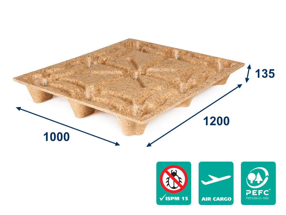 Paleta lisovaná INKA F10 - 1200x1000x135 - nosnosť 900 kg - 001