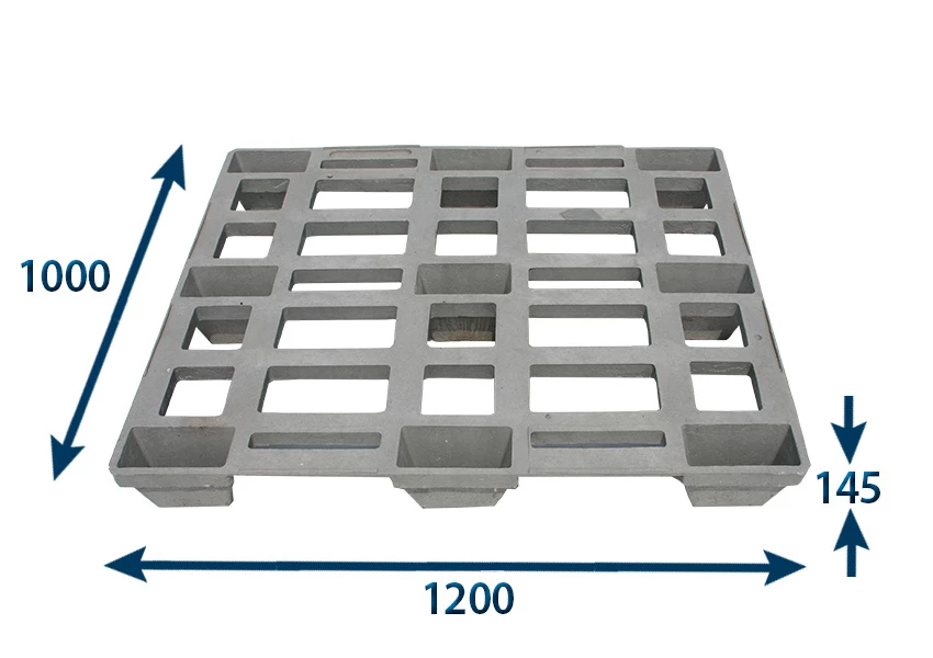 Paleta plastová 1200x1000x145 - nosnosť 1000 kg - 001