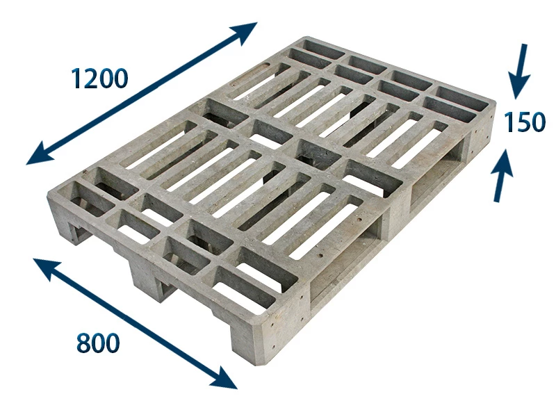 Paleta plastová 1200x800x150 - nosnosť 1200 kg - 001