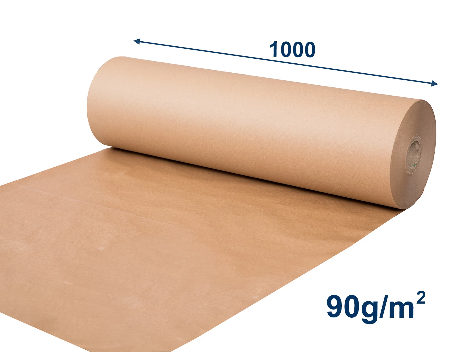 Papier - Kotúč - s PE povlakom š. 1000, 90 g/m2 - 001