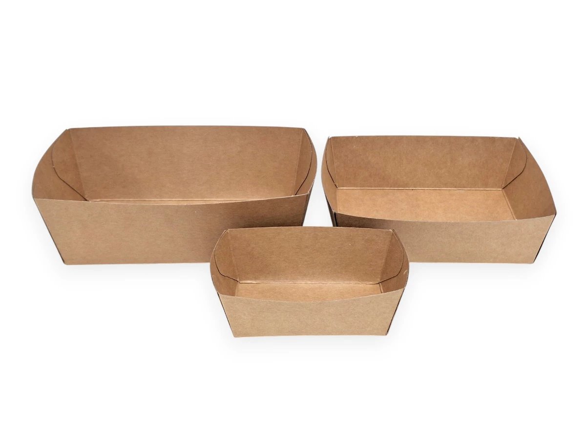 Papierová miska kraft 135x110x45 mm 500ml - 002