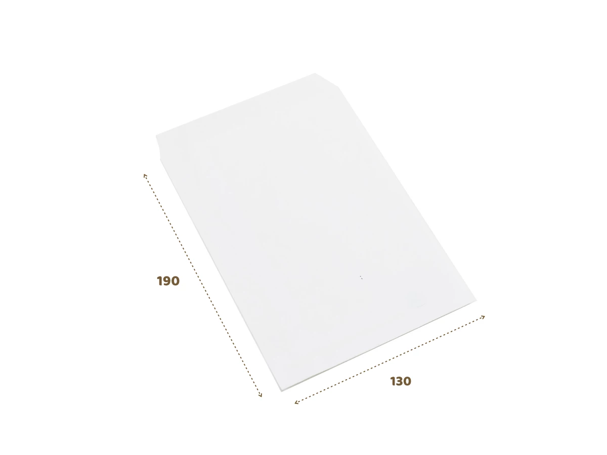 Papierové vrecko malé biele 130x190mm - 001