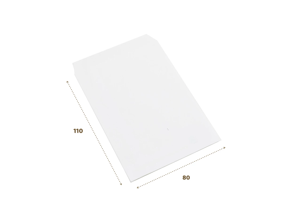 Papierové vrecko malé biele 80x110mm - 001
