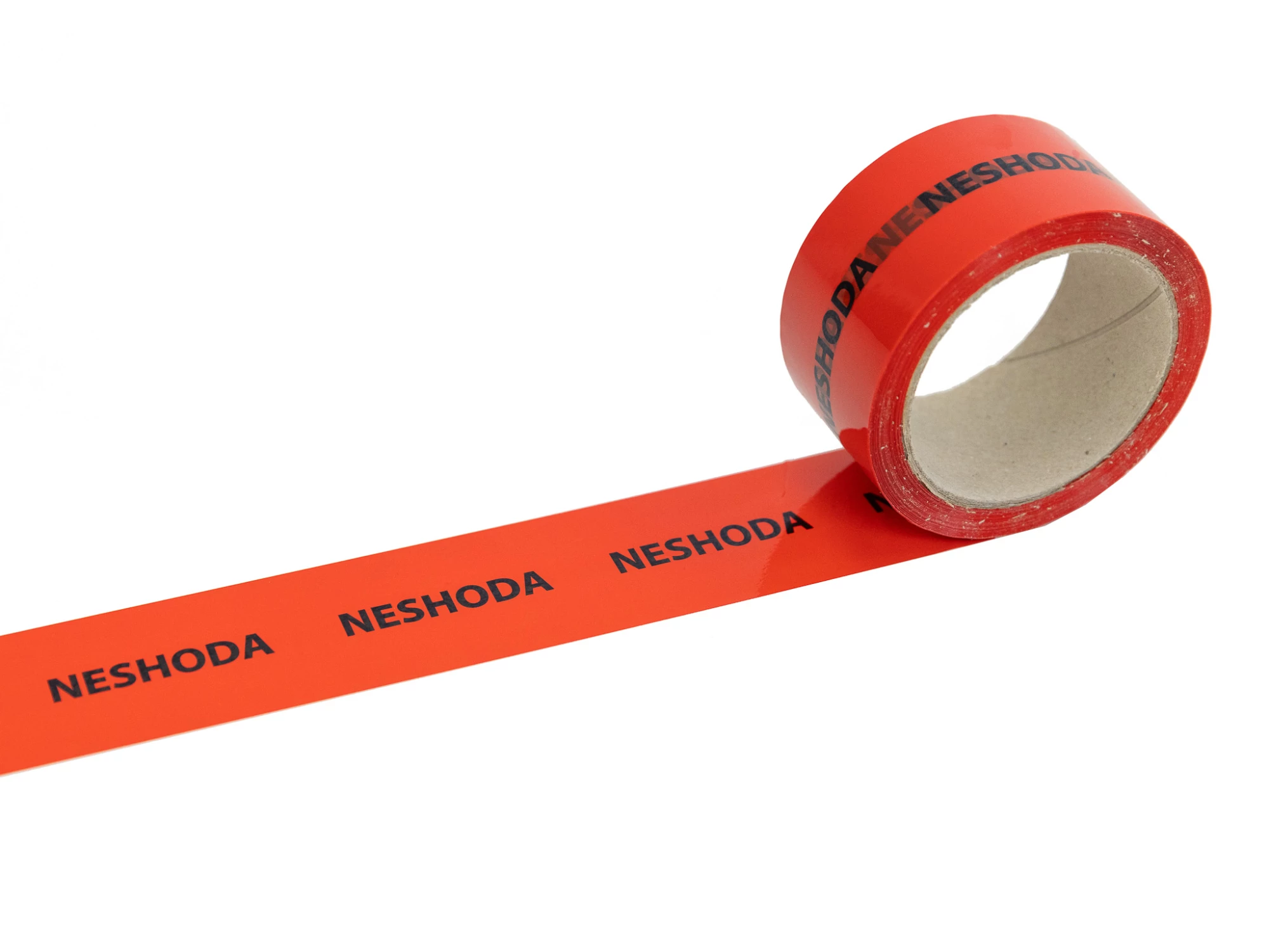 Páska samolepiaca PP 50x66 červená s potlačou NESHODA - 001