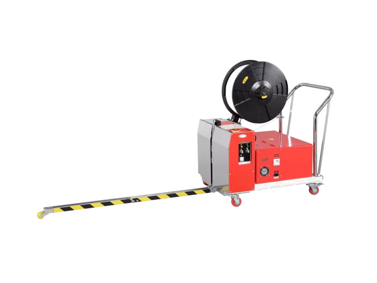 Páskovač paliet TP-502MVB poloautomatický bateriový na PP pásku - 001