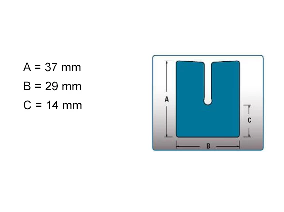 Penový polyetylén Profil C10 (1 ks = 2 bm) - 002