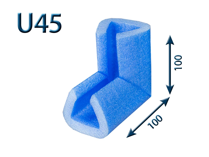 Penový polyetylén Profil   U=45 ROH 100x100 - 001