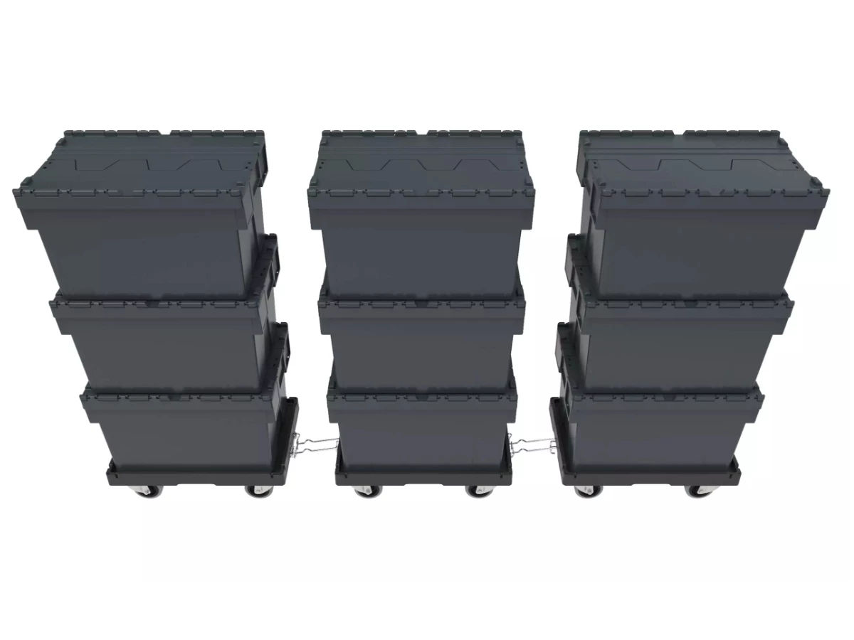 Podvozok pre prepravky s ťažným zariadením 600x400 nosnosť 300kg - 004