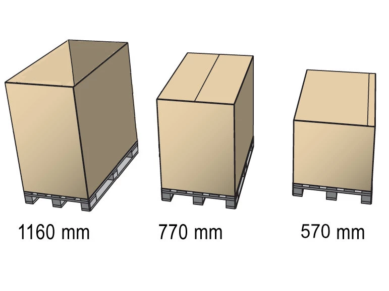 Prepravný EUROBOX 1200x800x770 5VVL - variabilná výška - 004