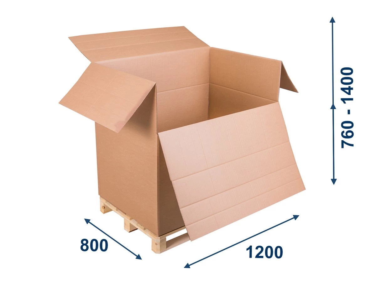 Prepravný EUROBOX 1200x800x1100 5VVL variabilná výška - 001
