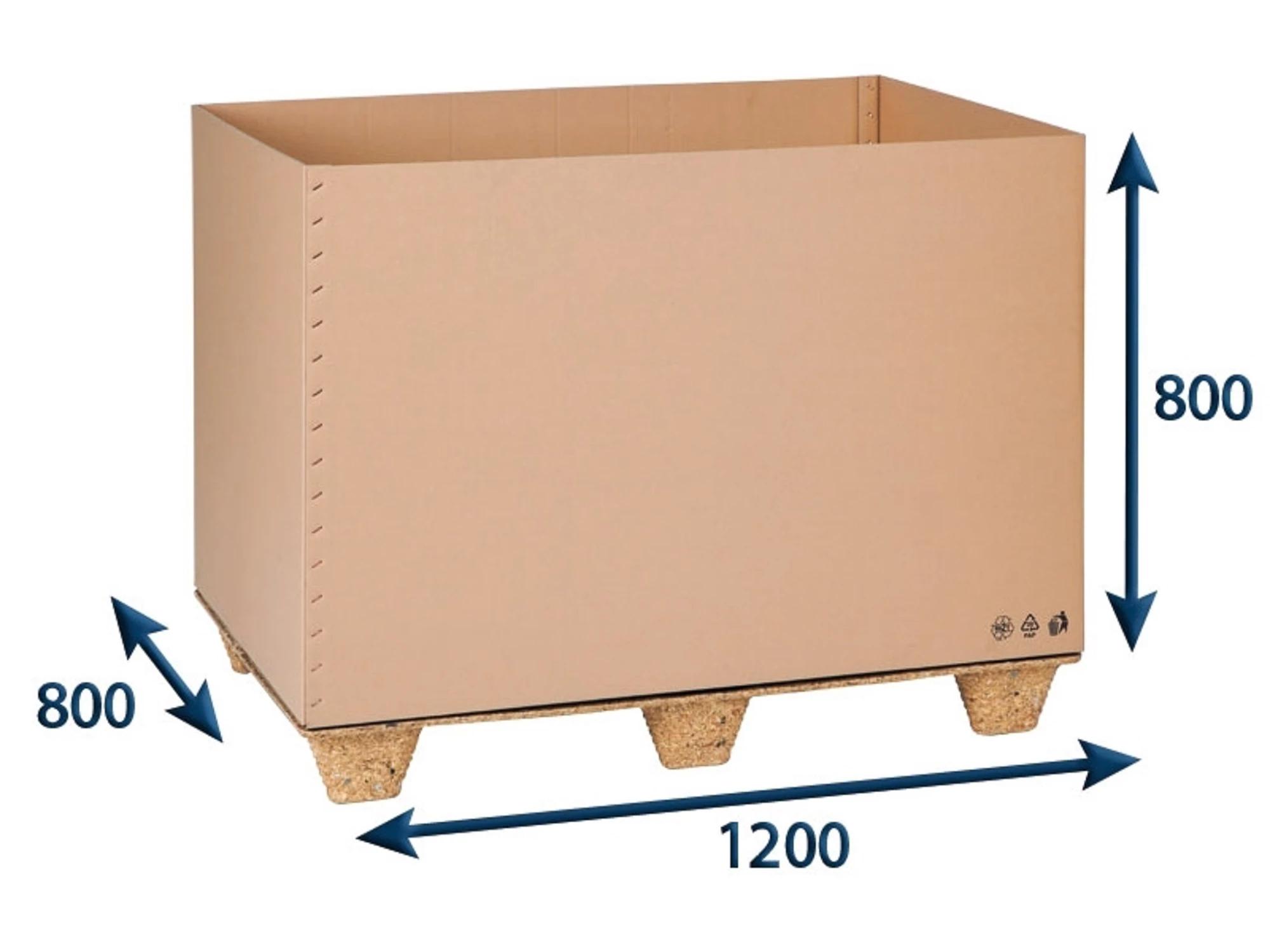 Prepravný EUROBOX 1200x800x800 5VVL - 001