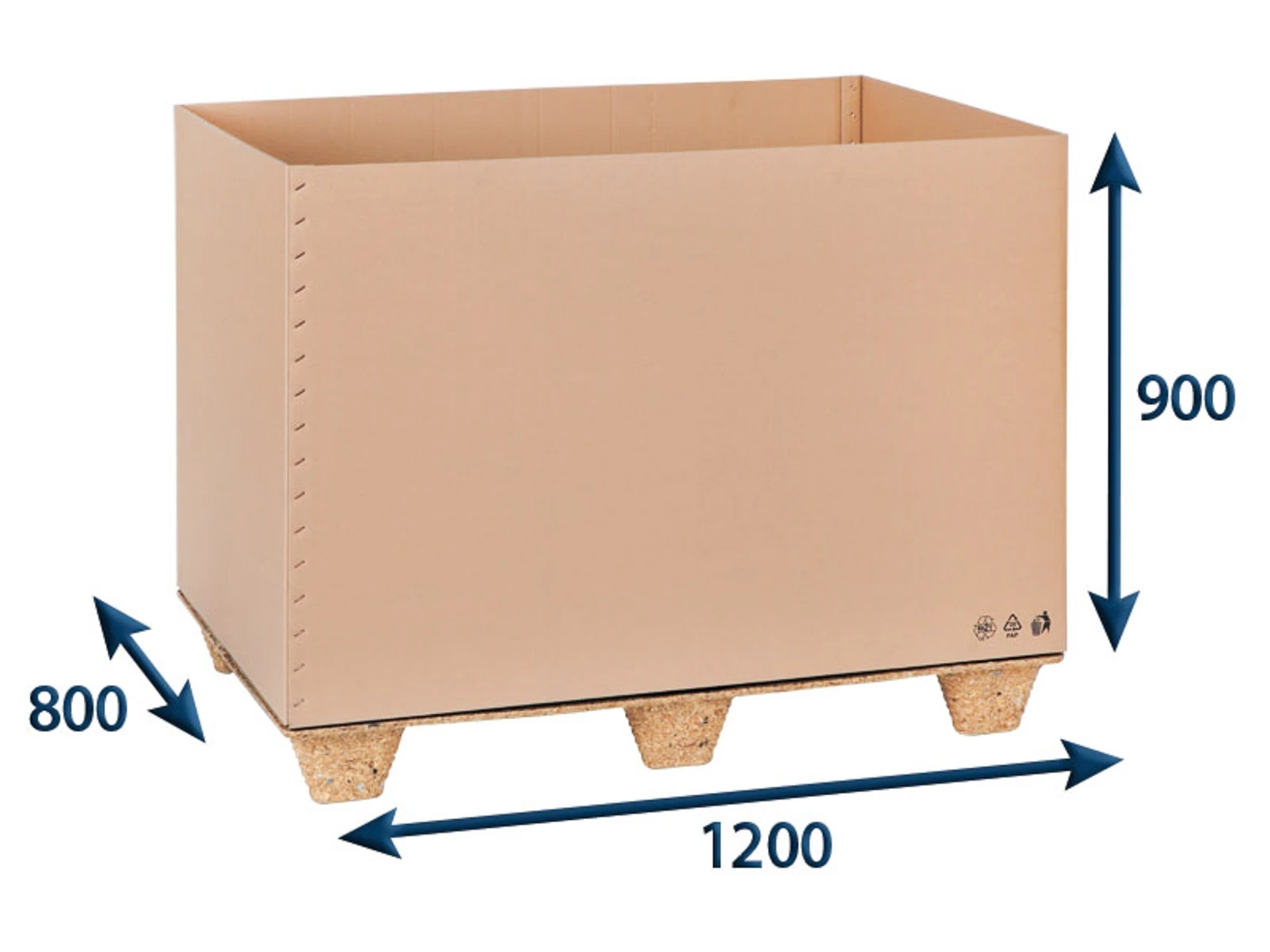 Prepravný EUROBOX 1200x800x900 5VVL - 001