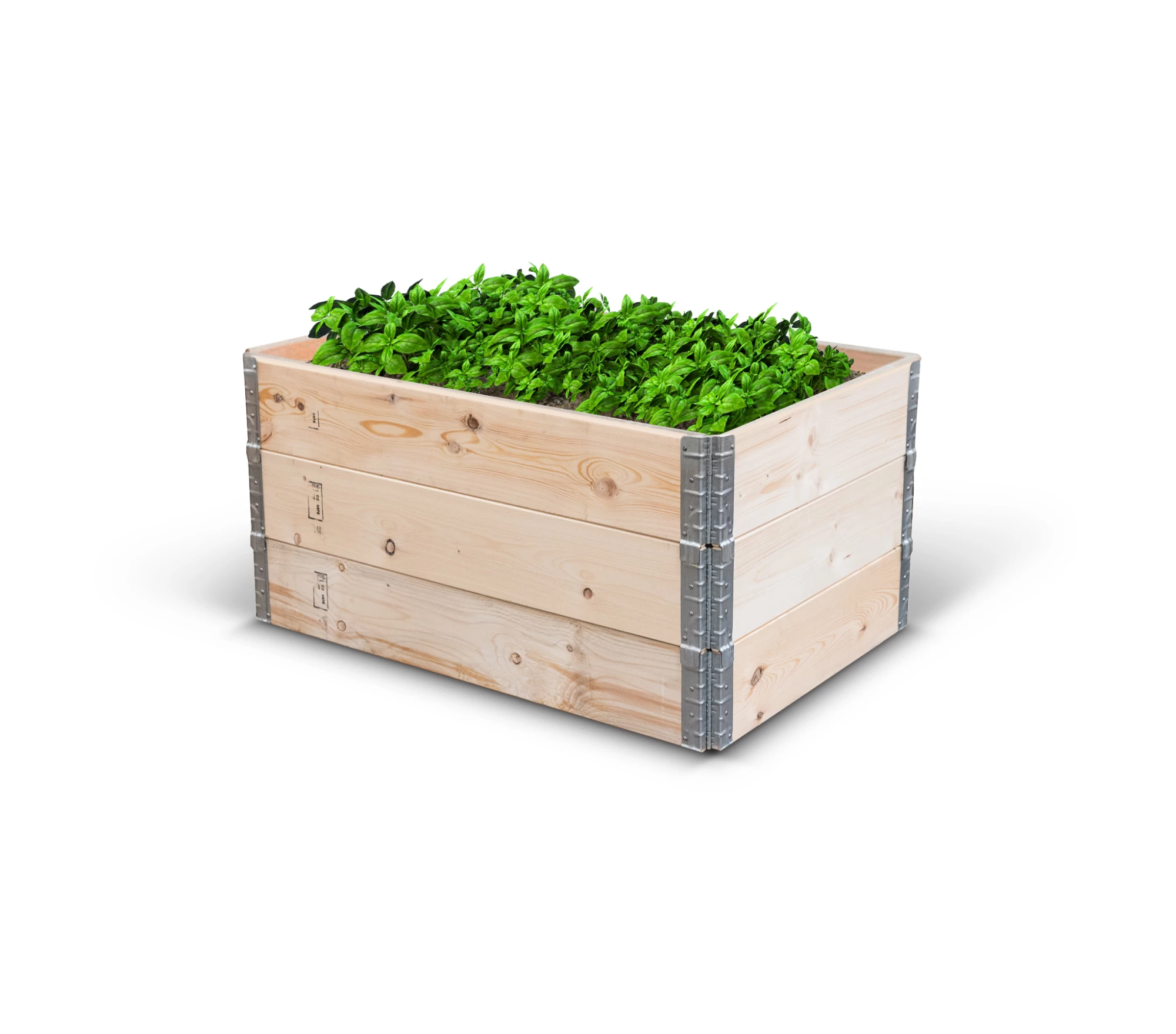 Set pre vyvýšený záhon 1200x800x600 + drevitá vlna - 001