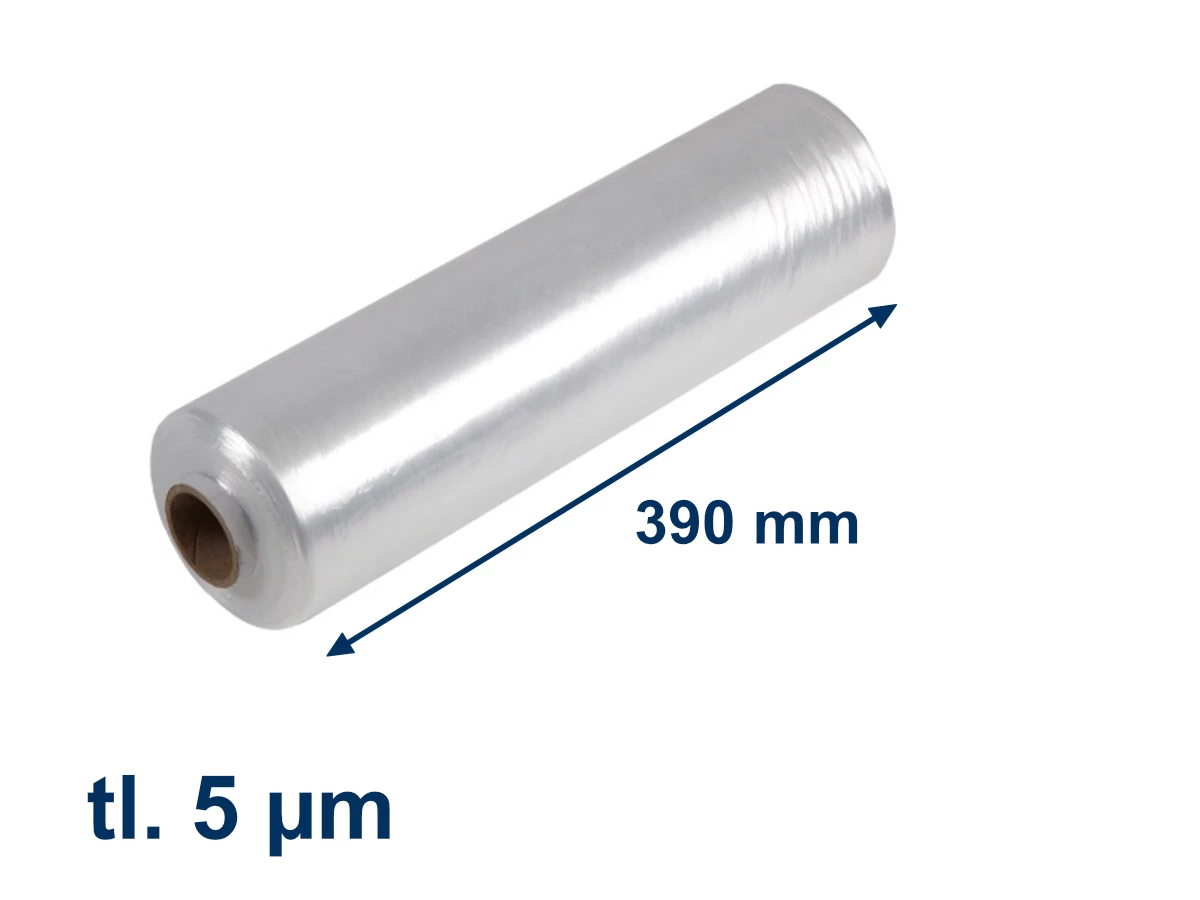 Stretch fólia ručná 390mm / 5µm / 480m - Nano Bolt - 001