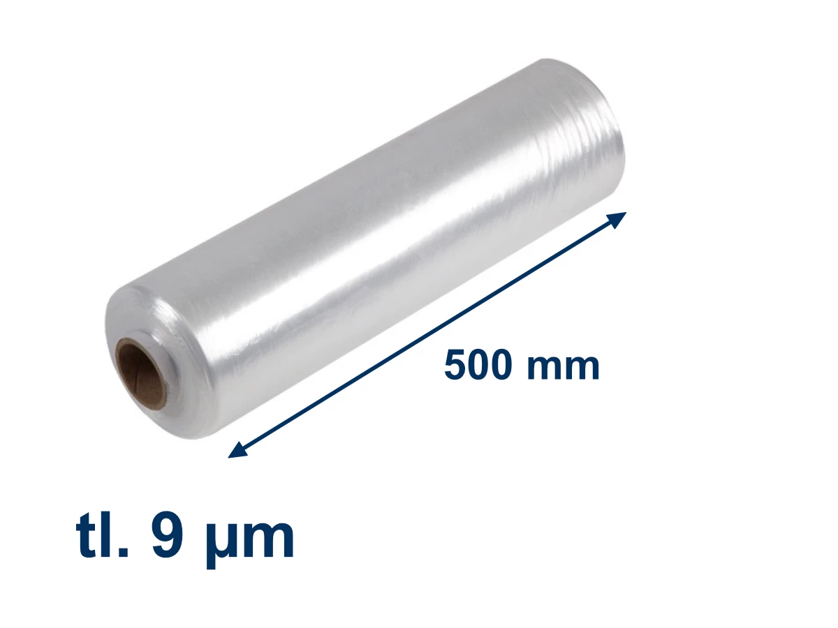 Stretch fólia ručná 500mm/ 9µm /600 bm - 001