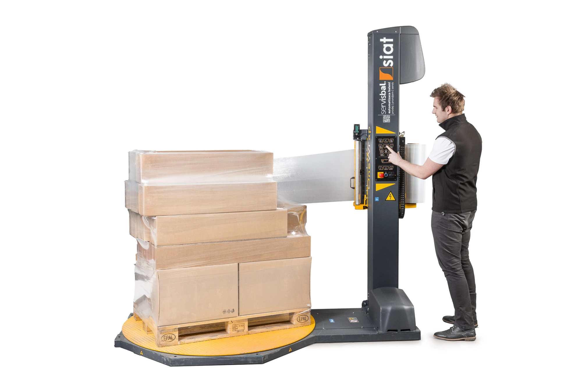 Stretch fólia strojná čierna 500mm/20µm/prieťažnosť 300% - 003