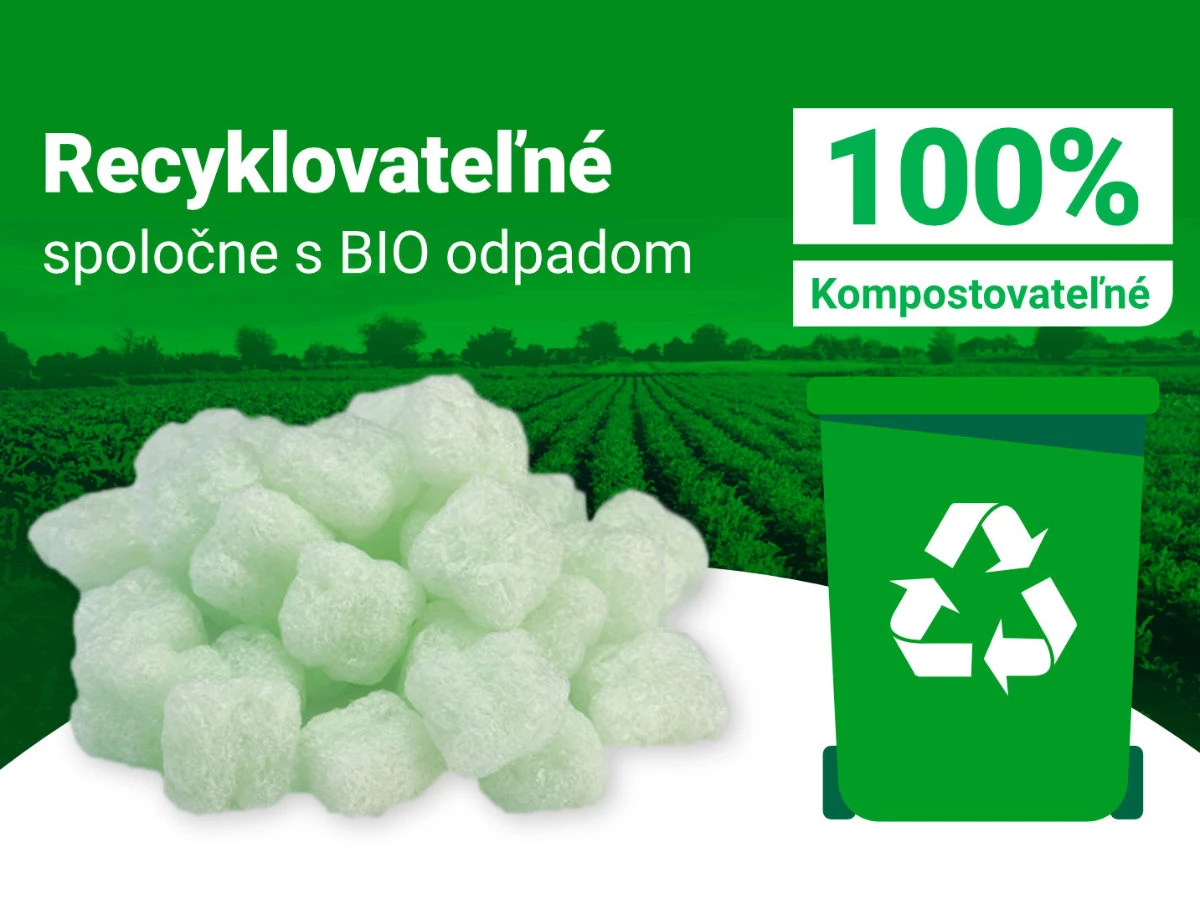 Telieska fixačné Flo-Pak Natural vrece 400 l biela - 004