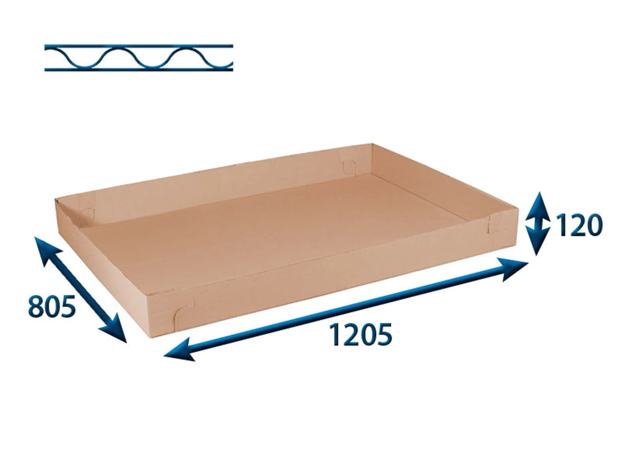 Veko na EUROBOX 1205x805x120 3VVL - 001