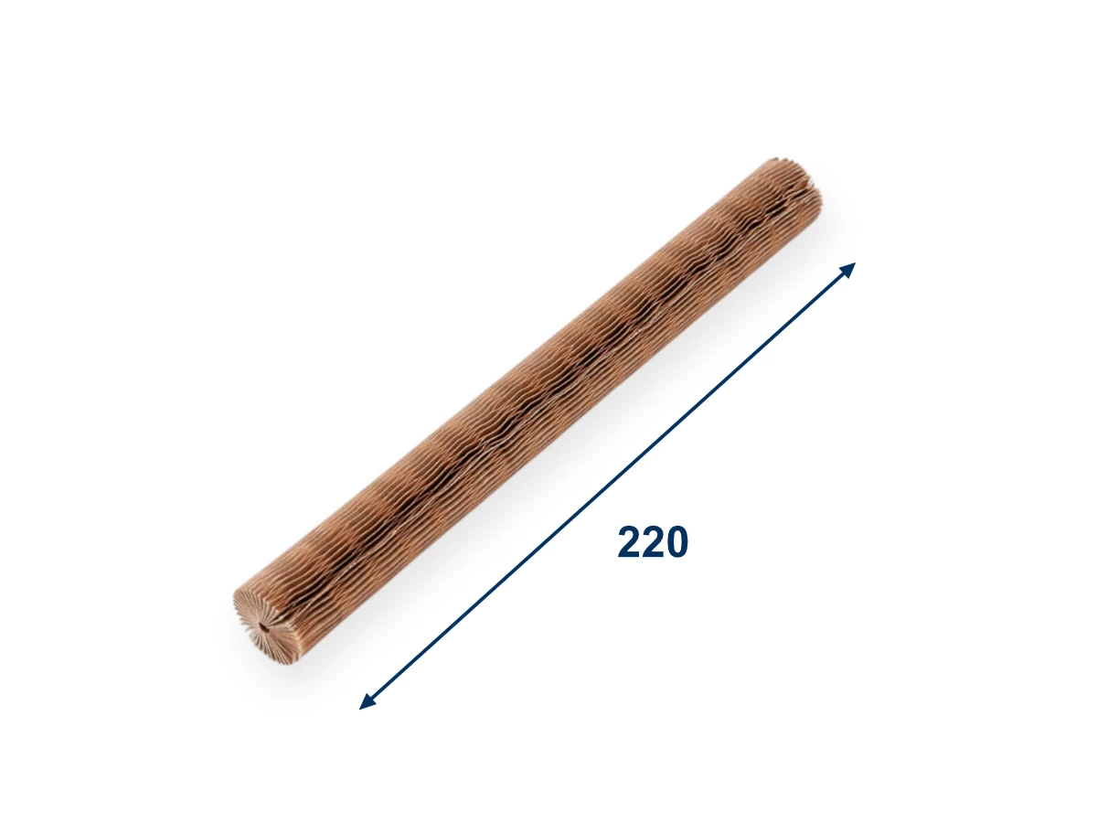 Voštinový papierový rukáv, dľžka 220 mm - 001
