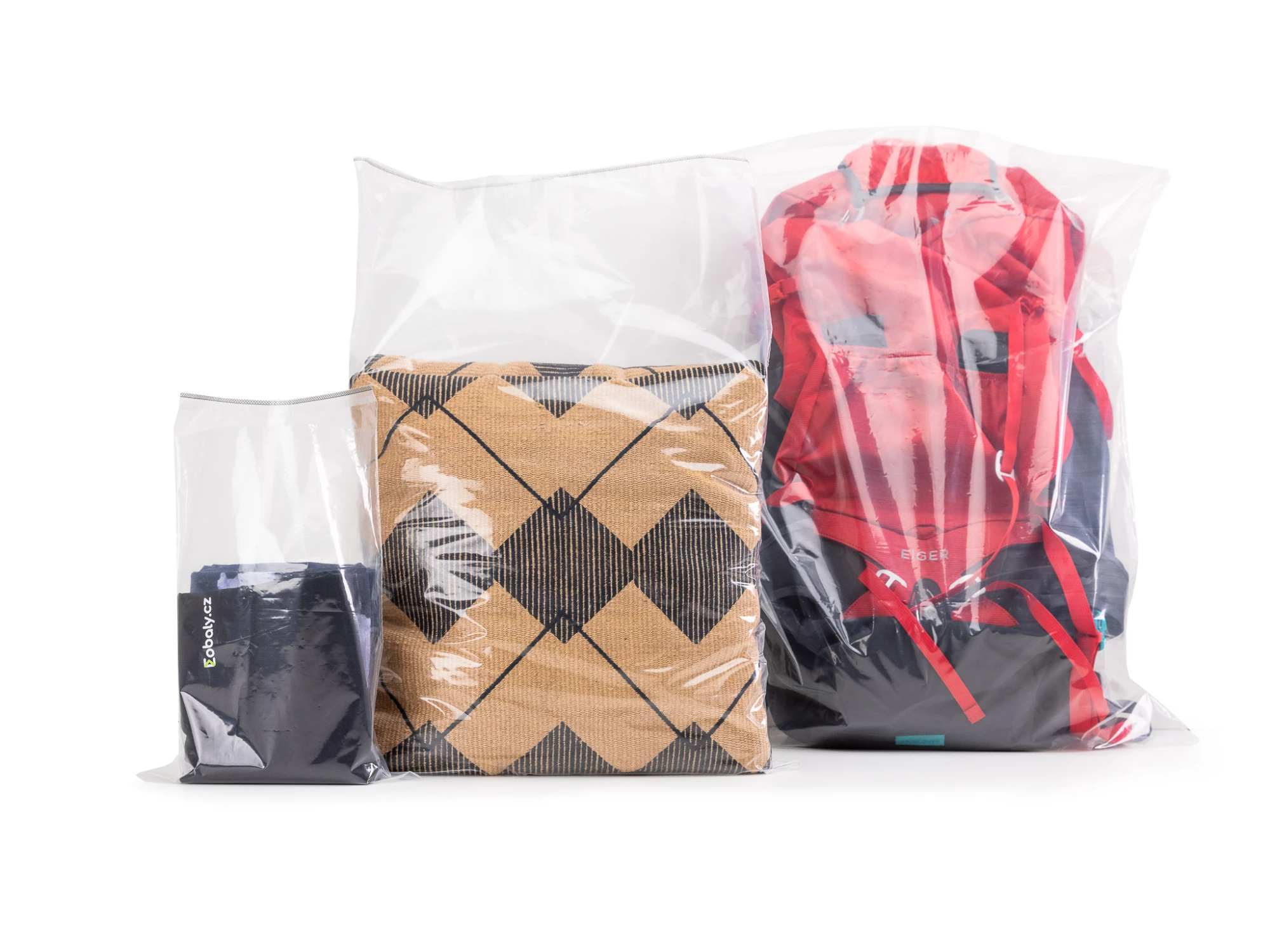 Vrecko ploché 600x950+40/0,055 PE, samolepiaca chlopňa - 004