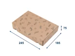 Darčeková krabica s potlačou 245x185x75 mm