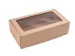 Darčeková krabica s priehľadným vekom 350x200x100