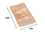 Doypack vrecko s veľkým okienkom economy 180x290 + 90 mm, 1000 ml, PAP/OPP