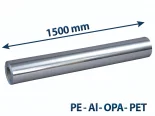 Fólia bariérová ALU PLL OPA 157 1500/100 m, PET 12my+ALU 9my+OPA 12my+LLDPE 100my bez tlače