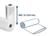 Fólia polyetylénová hadica š. 400/hr. 0,05 v kotúči, 25 kg