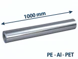 Fólia bariérová ALU PLL 125 1000/100m, PET 12my+ALU 12my+HDPE 75my bez tlače