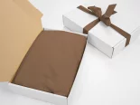 Hodvábny papier 500x750 tmavo hnedý