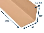 Hrana papierová 100x100x3 - dĺžka 1000