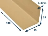 Hrana papierová 35x35x3 - dĺžka 100