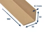 Hrana papierová 50x50x3 - dĺžka 980