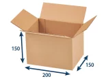 Kartónová krabica 200x150x150 3VVL chlopňová