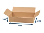 Kartónová krabica 400x200x100 3VVL chlopňová