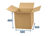 Kartónová krabica 500x500x400 5VVL chlopňová