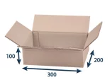 Kartónová krabica chlopňová ECONOMY 5VVL 300x200x100