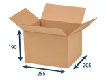 Krabica chlopňová 255x205x190 3VVL