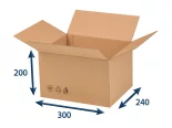 Krabica chlopňová 300x240x200 3VVL